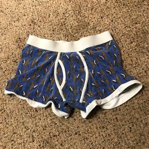 Mossimo Blue Boxer Briefs Wood-pecker print small